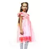 Детское  розовое нарядное платье 128-134, Белый