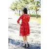 Женское ажурное платье M, Красный