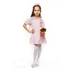 Комфортное повседневное детское платье 120-122, Розовый