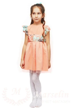 Детское красивое повседневное платье 110-116