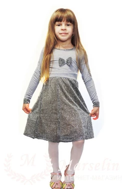 Детское платье люрекс